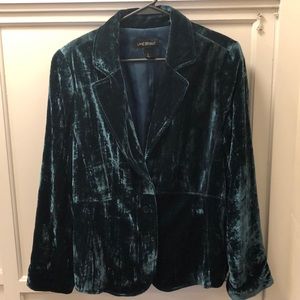 Lane Bryant Teal Velvet Blazer